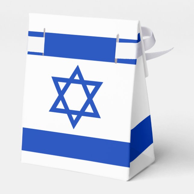 Israel Flag Favor Boxes (Back Side)