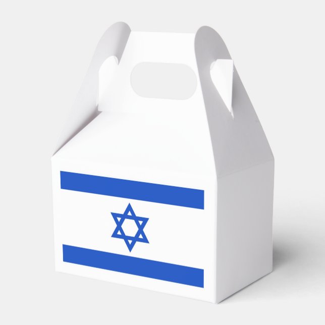 Israel Flag Favor Boxes (Back Side)