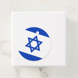 Israel flag favor tags