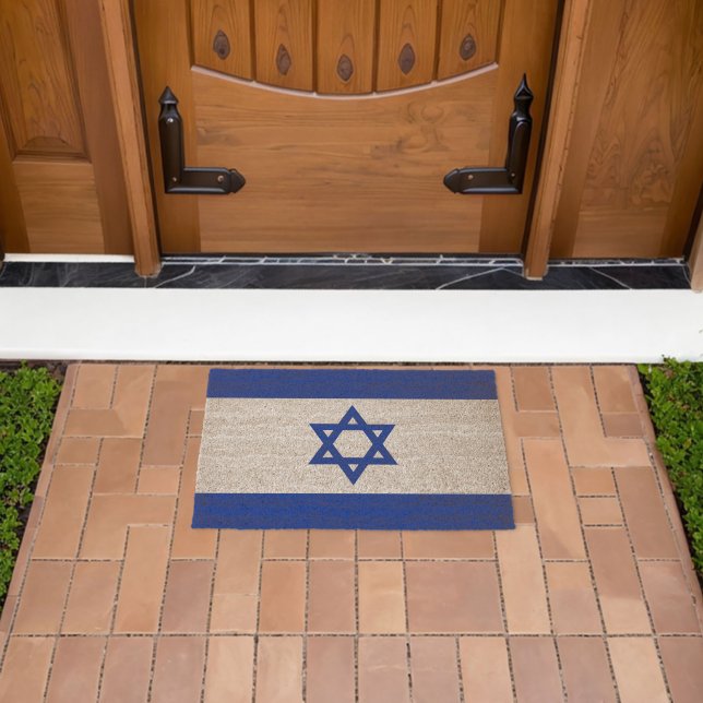 Israel flag fiber doormat (Insitu (Outdoor))