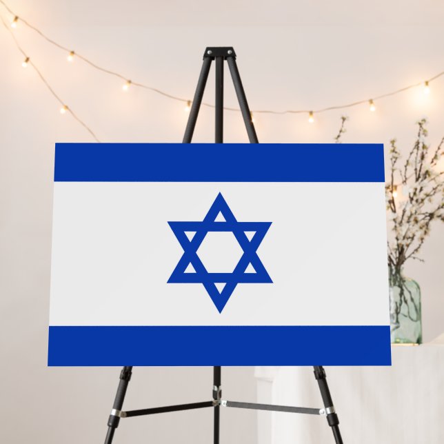 Israel flag foam board (In Situ (Stand))