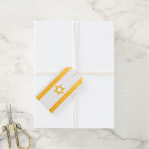 Israel flag Foil Favor Tag