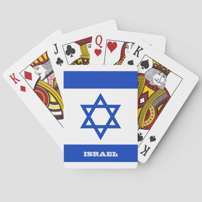Israel Flag Games, Israel Playing Cards (Back)