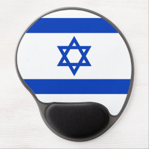 Israel flag gel mouse pad