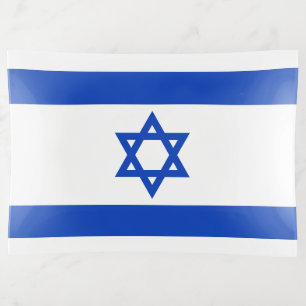 Israel flag glass trinket tray