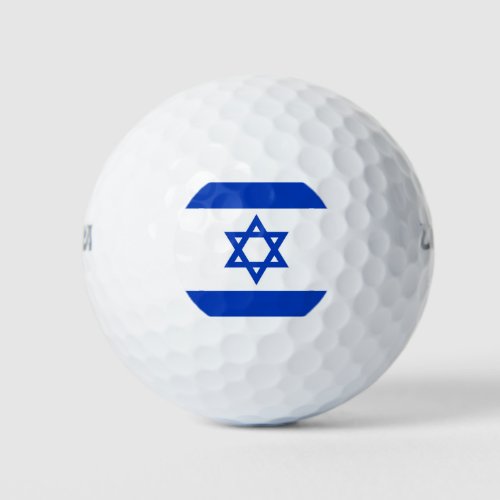 Israel flag golf balls