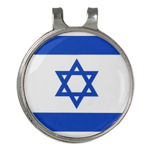 Israel flag golf hat clip