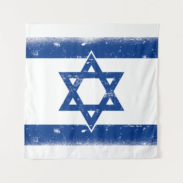Israel Flag Grungge Tapestry (Front)