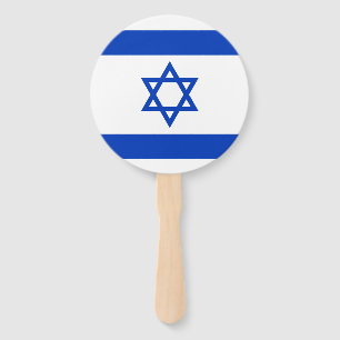 Israel Flag Hand Fan