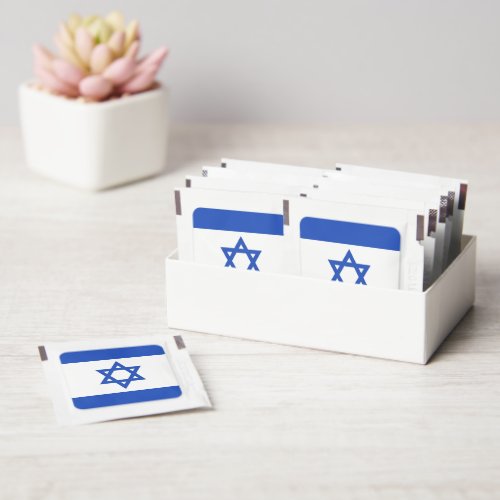 Israel flag hand sanitizer packet