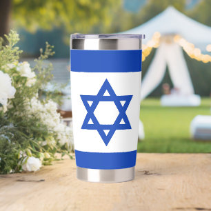 Israel flag insulated tumbler