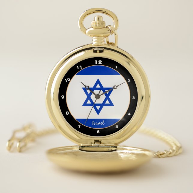 Israel Flag & Israel trendy fashion /design watch (Inside)