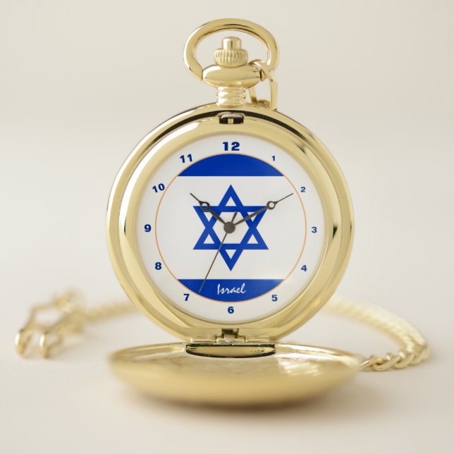 Israel Flag & Israel trendy fashion /design watch (Inside)