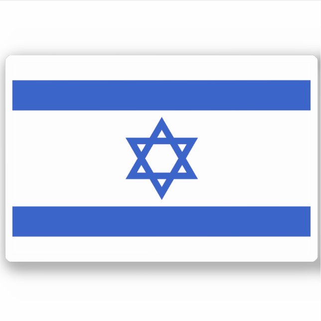 Israel Flag - Israeli Flag - Star of David Sticker (Front)