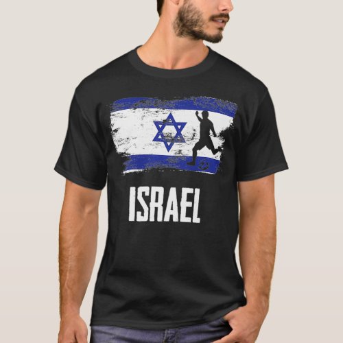 Israel Flag Jersey Israeli Soccer Team Israeli aun T_Shirt