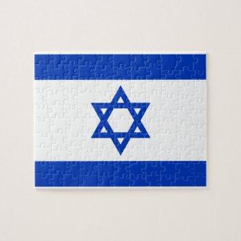 Israel Flag Jigsaw Puzzle by FlagWare at Zazzle