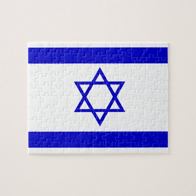 Israel Flag Jigsaw Puzzle (Horizontal)