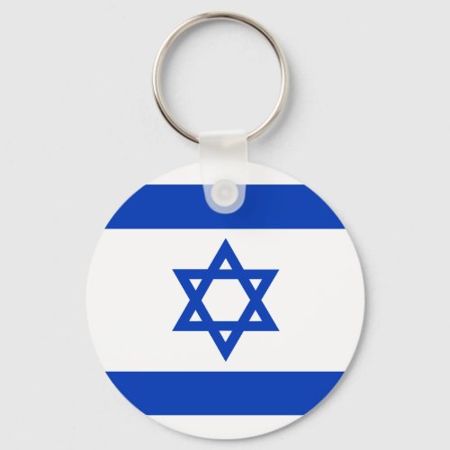 Israel Flag Keychain