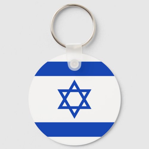 Israel Flag Keychain