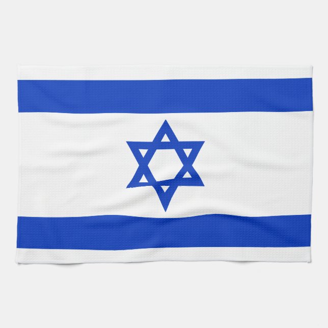 Israel Flag Kitchen Towel (Horizontal)