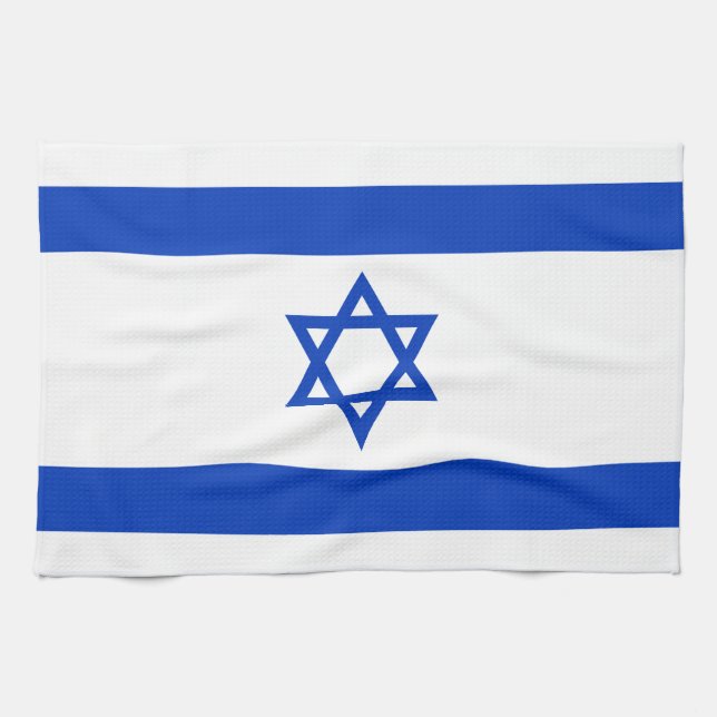 Israel Flag Kitchen Towel (Horizontal)