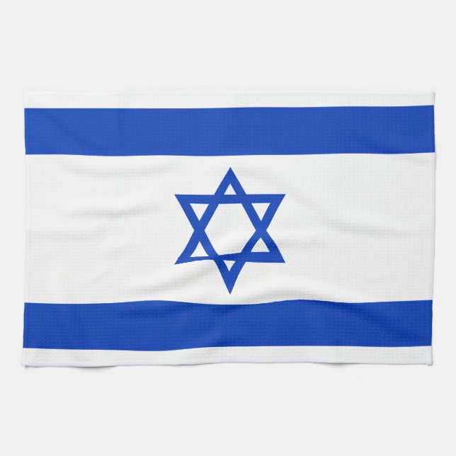 Israel Flag Kitchen Towel (Horizontal)