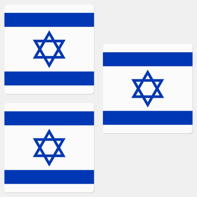 Israel Flag Labels (Group)