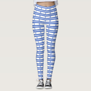 Israel flag leggings