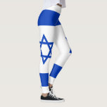 Israel Flag Leggings<br><div class="desc">Patriotic flag of Israel.</div>