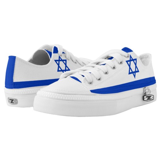 Israel Flag Low-Top Sneakers (Pair)