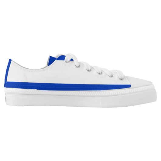 Israel Flag Low-Top Sneakers (Left Shoe Inside)