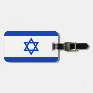 Israel flag luggage tag