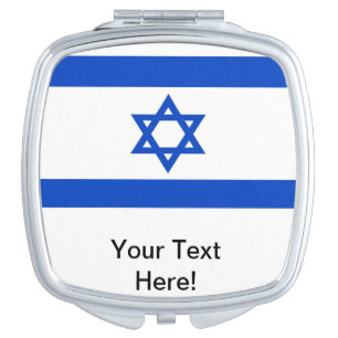 Israel Flag Makeup Mirror
