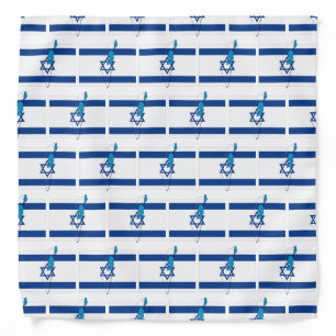 ISRAEL Flag Map Bandana