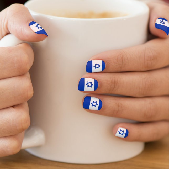 Israel flag minx nail art (Insitu - Mug)