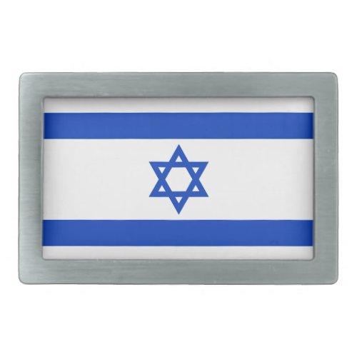 Israel flag modern patriotic belt buckle