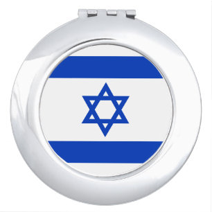 Israel flag modern patriotic compact mirror
