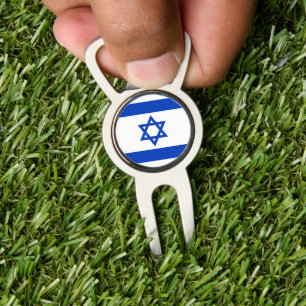 Israel flag modern patriotic divot tool