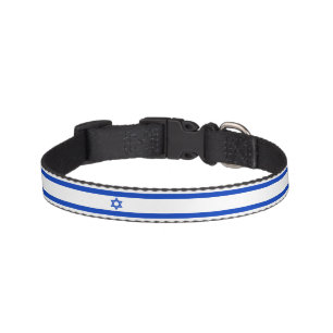 Israel flag modern patriotic dog cat pet collar