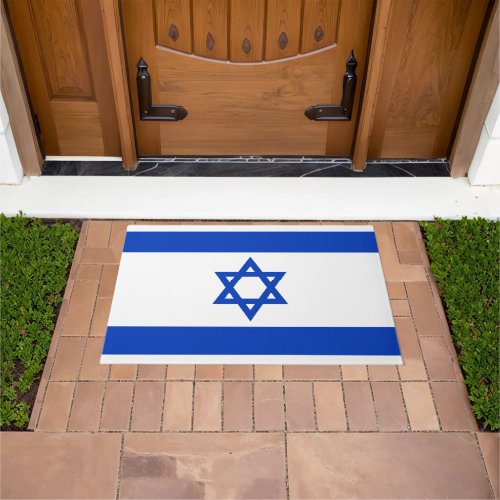 Israel flag modern patriotic  doormat