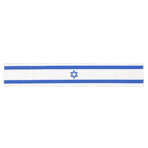 Israel flag modern patriotic long table runner