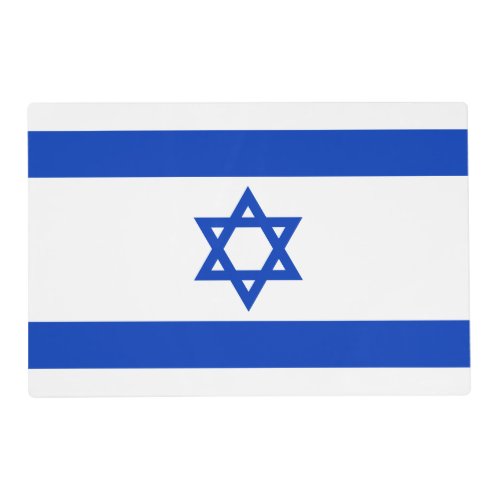 Israel flag modern patriotic placemat