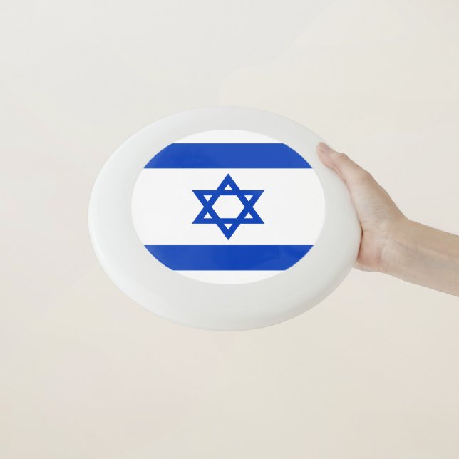 Israel flag modern patriotic Wham-O frisbee (In Hand)