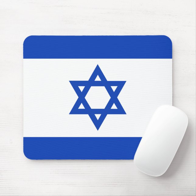 Israel flag mouse pad (With Mouse)