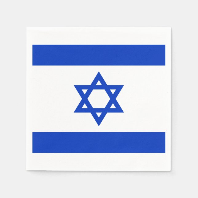 Israel Flag Napkins (Front)