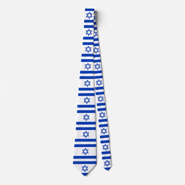 Israel Flag Neck Tie (Front)