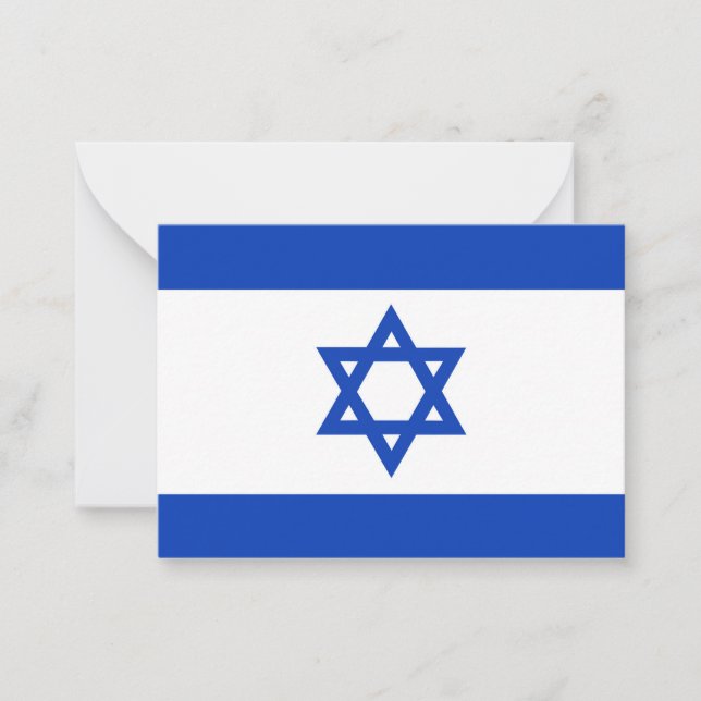 Israel flag note card (Front)