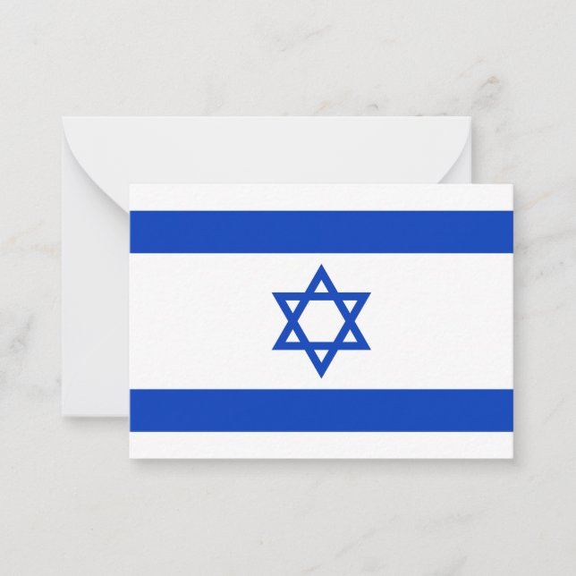 Israel Flag Note Card (Front)