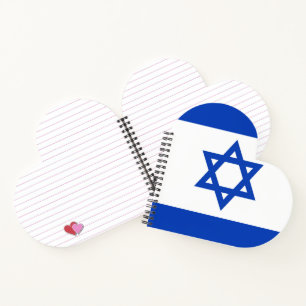 Israel flag notebook