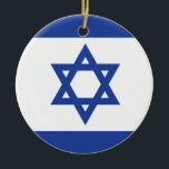 Israel Flag Ornaments<br><div class="desc">The Yehudis L Store has created hundreds of Jewish products and is constantly expanding.  Tell your friends and send them our link:  http://www.zazzle.com/YehudisL*</div>